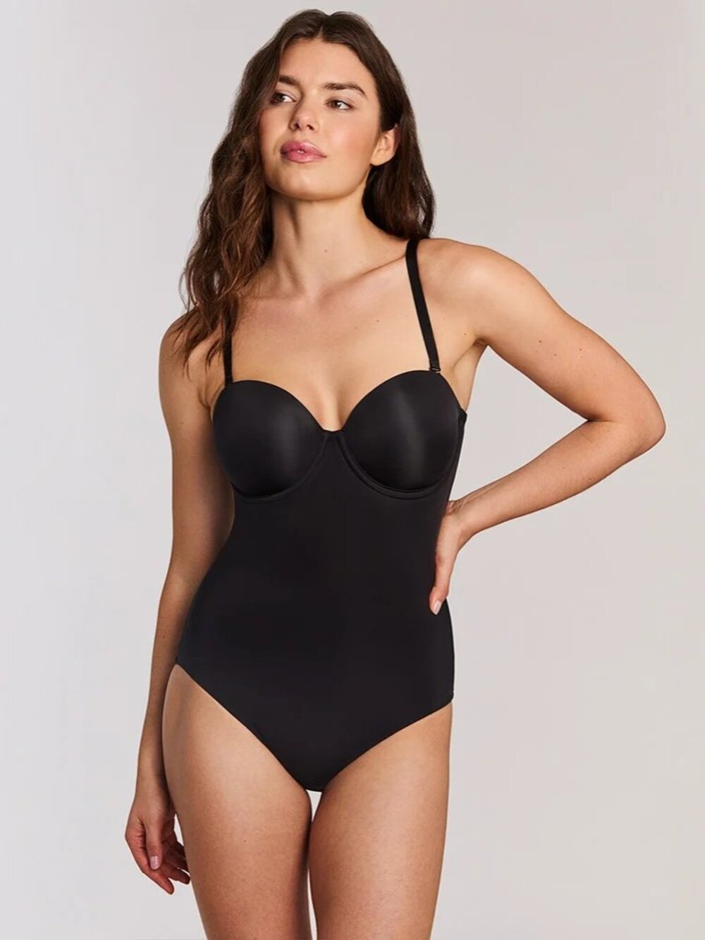 Wacoal Red Carpet Strapless Body Briefer 38DDD Black